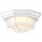 Nuvo LED Spider Cage Fixture, White Finish with Frosted Glass 62/1399 - alternate 5